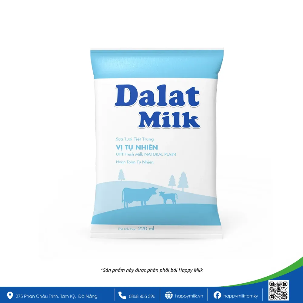 DALATMILK NATURAL TASTE FRESH MILK 220ML